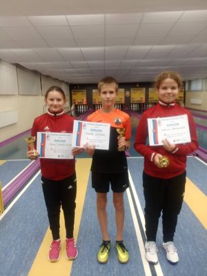 Pohar mladeze U12 Petra Kovacikova, Konrad Kosar, Katka Markusova